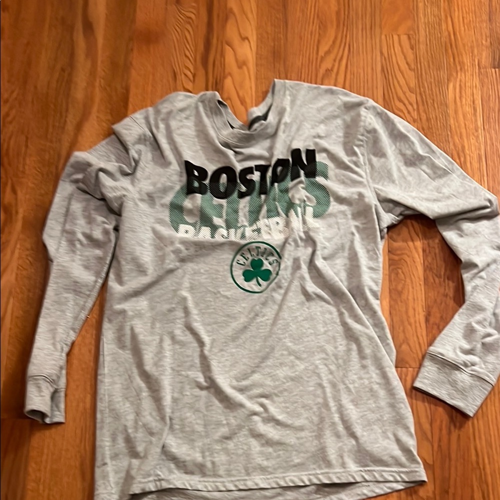 Boston Celtics Gray Long Sleeve Tee